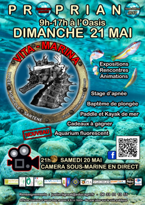 Vita Marina 2017, à Propriano les 20 et 21 mai : Exposition mer Méditerranée Vita Marina 2017, à Propriano les 20 et 21 mai : Exposition mer Méditerranée