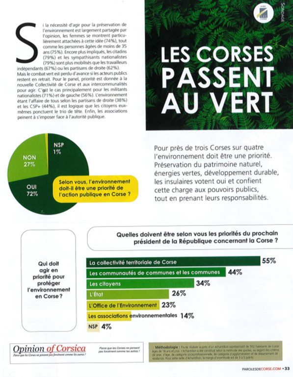 Protection de l'Environnement : En VERT et contre tous