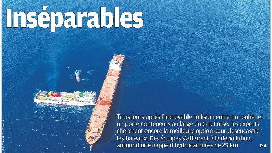 La pollution s'éloigne les navires restent... encastrés
