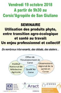 Séminaire  Utilisation des produits phyto, entre transition agro-écologique et santé au travail : Un enjeu professionnel et collectif 