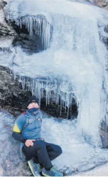 Cascade de glace à Verghju