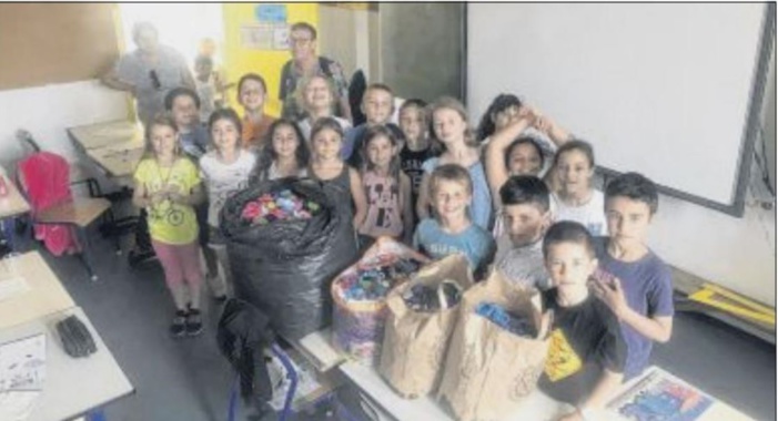 53 kilos de bouchons collectés par les écoliers pour "Babbu"