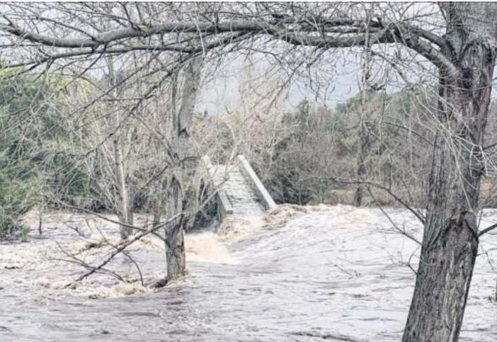 Le Rizzanese et le Taravo en crue, débordements et inondations en plaine