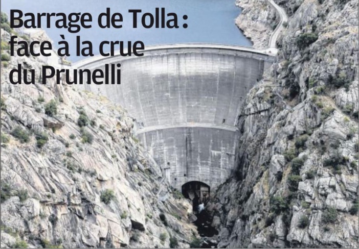 Barrage de Tolla : face à la crue du Prunelli