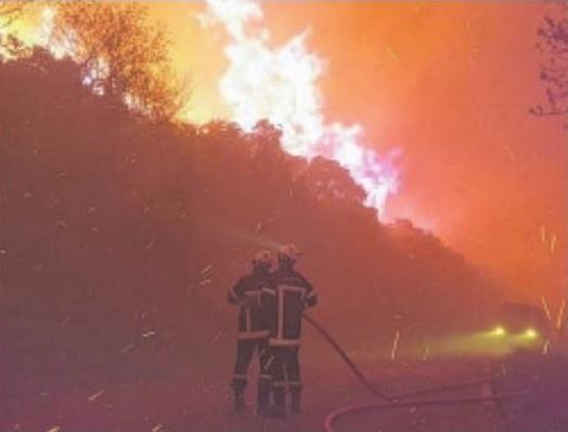 L'incendie du Nebbiu, attisé par le vent, parcourt 350 hectares