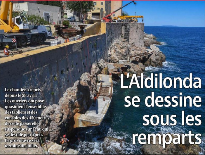 L'Aldilonda se dessine sous les remparts