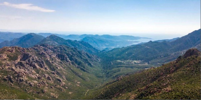 PITRETU È BICCHISGIÀ   Le Valinco vu d'en haut 
