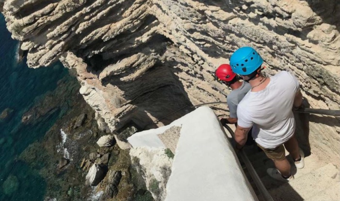 BUNIFAZIU L'escalier du Roy d'Aragon, sécurisé, rouvre au public