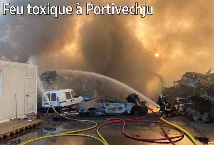 Feu toxique à Portivechju