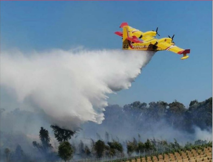 ALERIA  Début d'incendie, quatre hectares partis en fumée