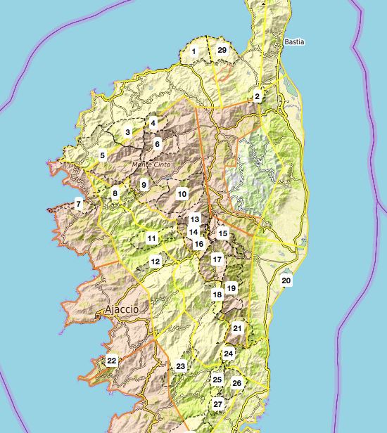 Risque incendie : plusieurs massifs corses en niveau orange ce 30 juillet 