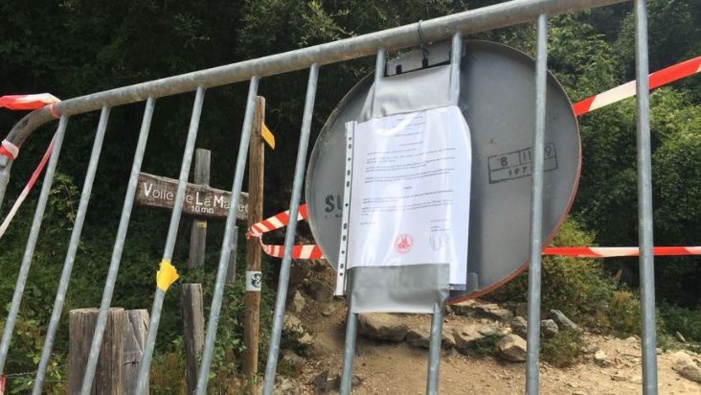 Éboulement à la cascade du voile de la mariée : les touristes bravent l'interdiction d'accès au site