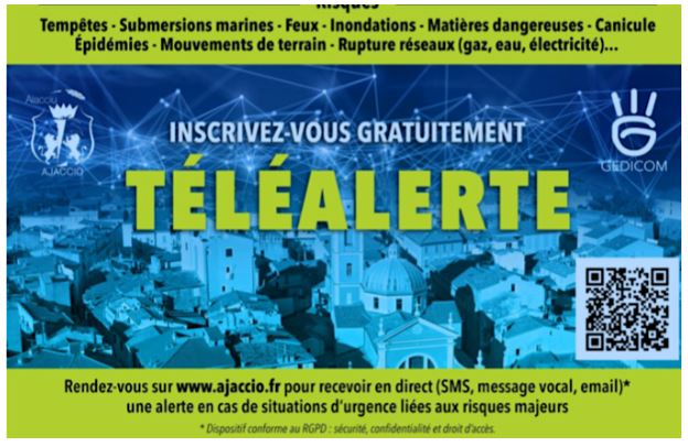 Tempêtes, inondations, canicule : Ajaccio se dote d’un système de TéléAlerte à la population 