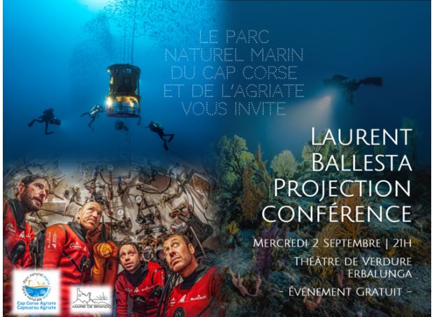 28 jours au fond de la Méditerranée : Laurent Ballesta à Erbalonga pour parler de son expédition unique 