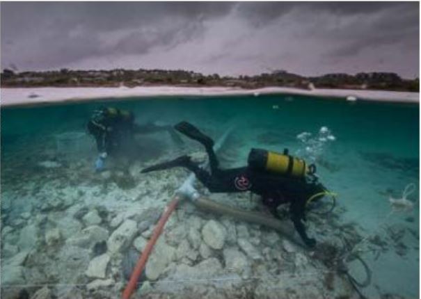 BUNIFAZIU  L'exploration de vestiges romains dans les Bouches