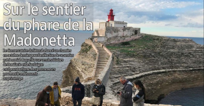 Sur le sentier du phare de la Madonetta