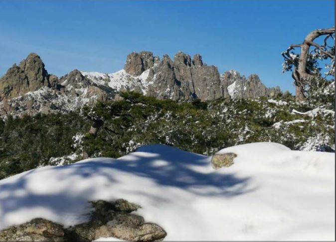 ZONZA Emerveillement sur Bavella enneigée