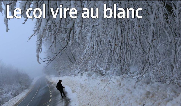 Le col vire au blanc