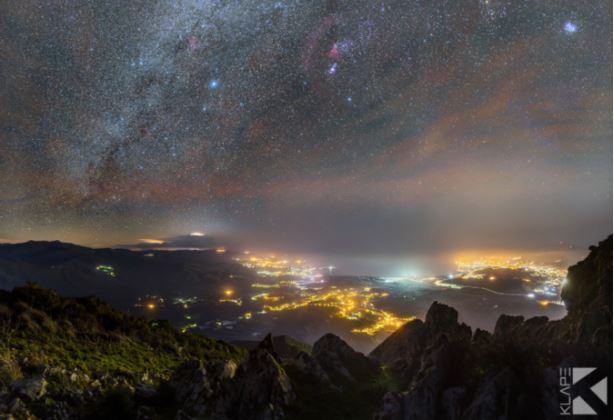 La Voie lactée depuis le Monte Aragnascu