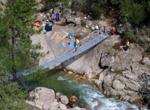 Baignade en eaux claires et pures