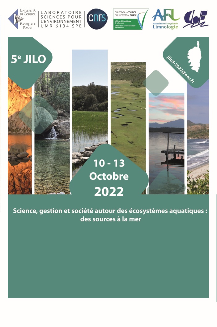5e Journées Internationales de Limnologie et d’Océanographie (JILO) 5e Journées Internationales de Limnologie et d’Océanographie (JILO)