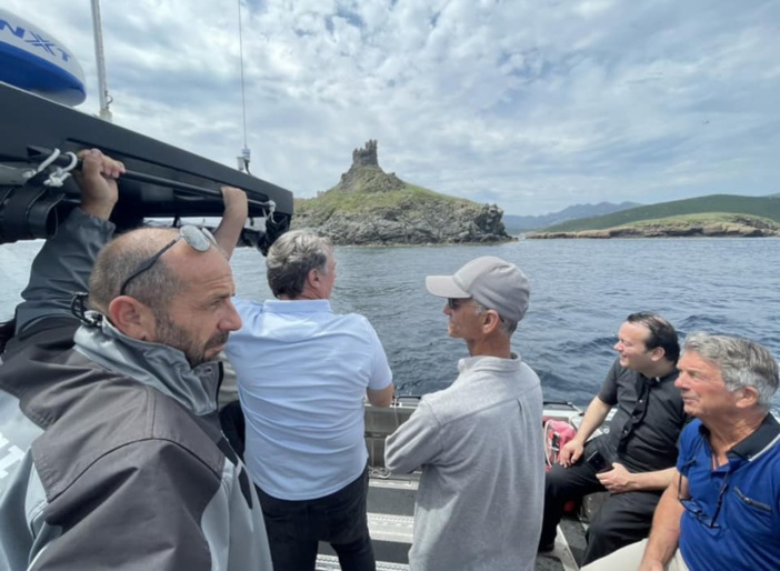 Baptême de notre nouveau bateau "A Signora" à Macinaghju Baptême de notre nouveau bateau "A Signora" à Macinaghju