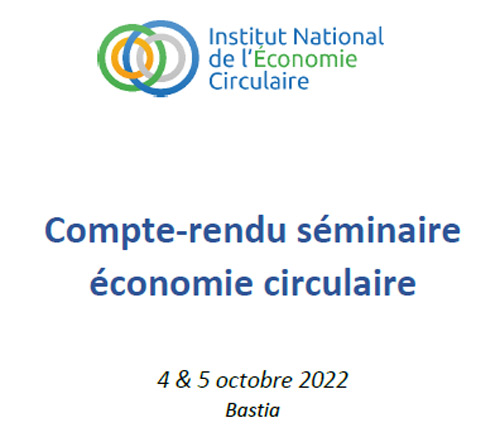 Activation de l’économie circulaire Corse