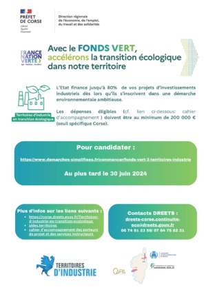 Avec le FONDS VERT, accélérons la transition écologique dans notre territoire Avec le FONDS VERT, accélérons la transition écologique dans notre territoire
