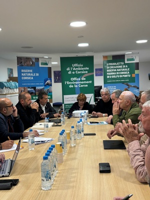 Le premier Comité de Pilotage réunissant OEC, PNRC et élus locaux à Portu. Le premier Comité de Pilotage réunissant OEC, PNRC et élus locaux à Portu.