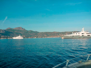 Grande plaisande dans la baie de calvi