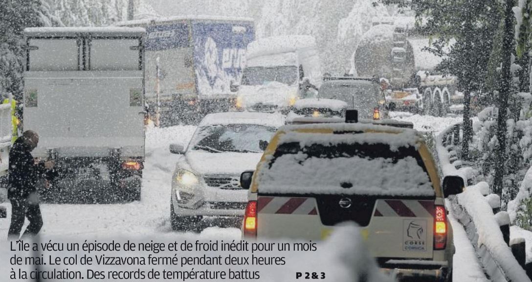 Neige et froid un mois de mai qui bat les records