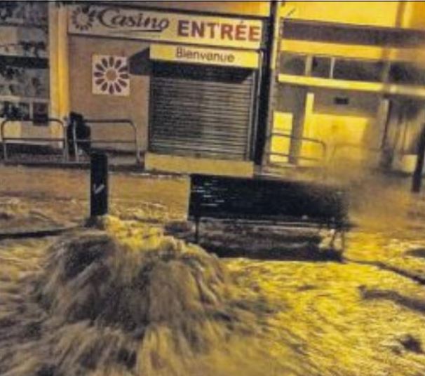 Des orages violents et des inondations frappent l'île-Rousse