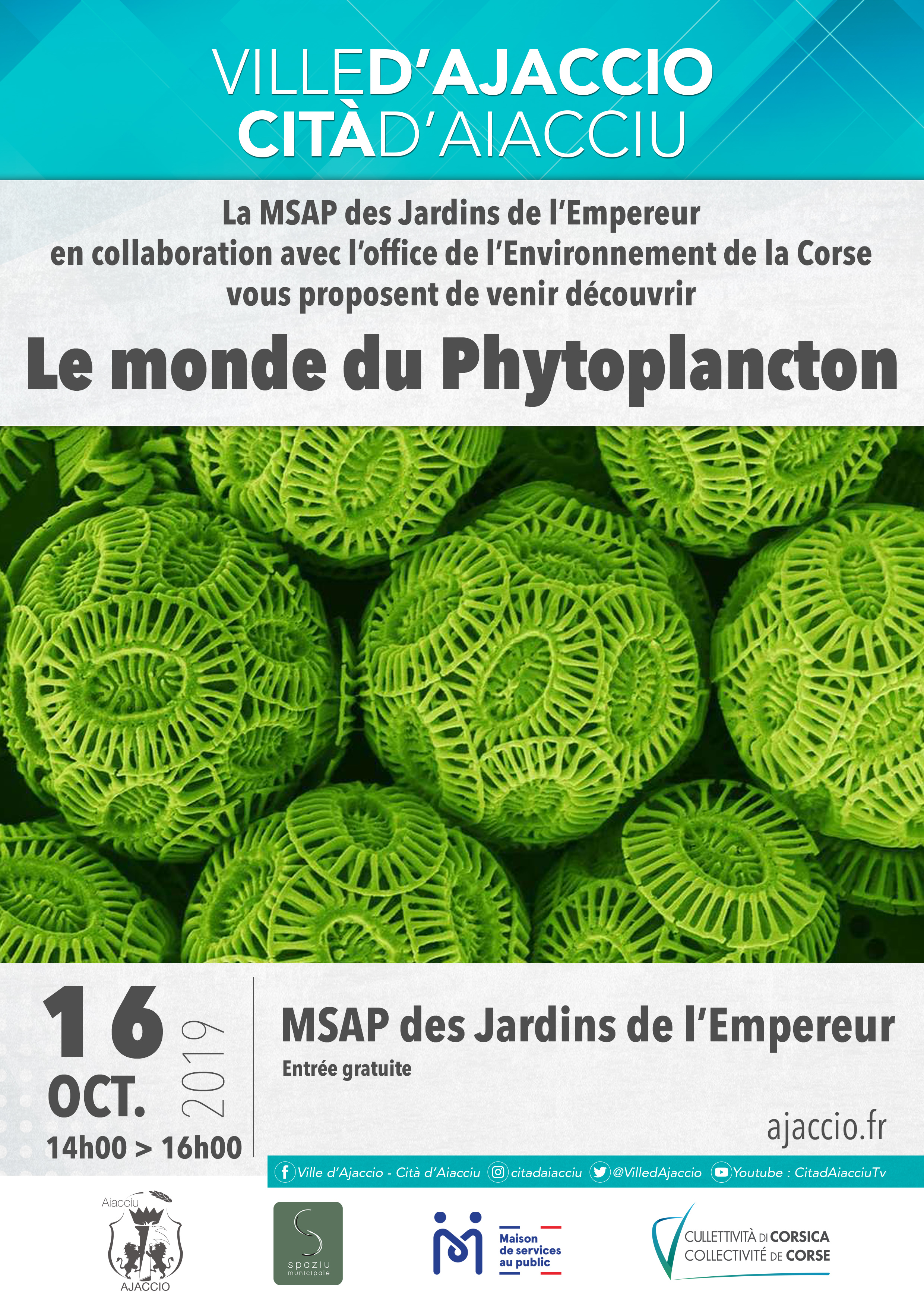 Conférence sur le Phytoplancton, le 16 octobre