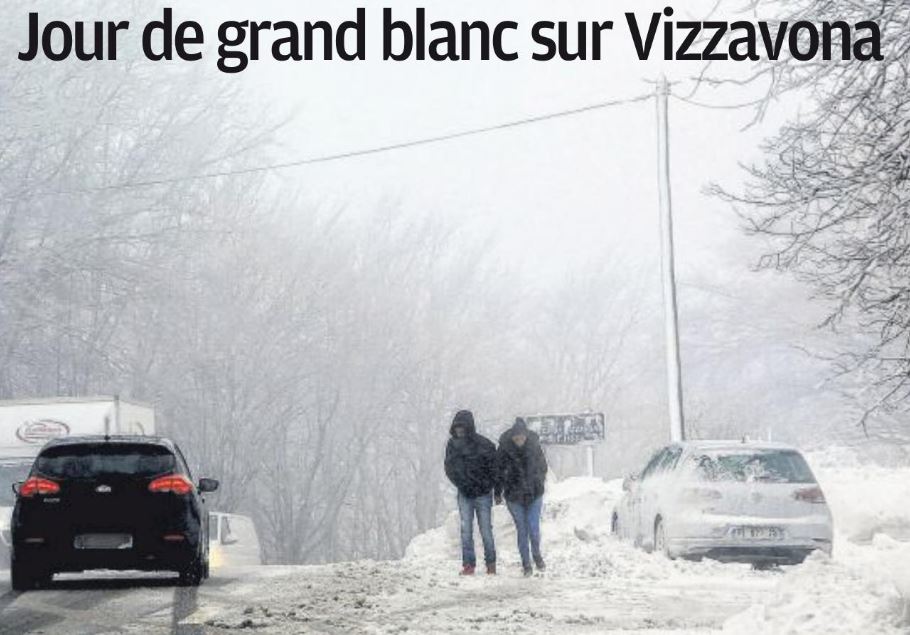 Jour de grand blanc sur Vizzavona