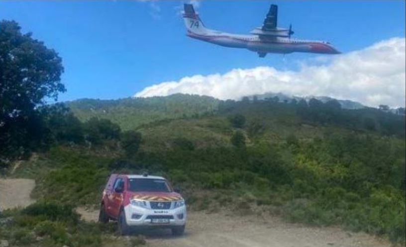 VENTISERI  Les Dash 8 de la sécurité civile à l'entrainement