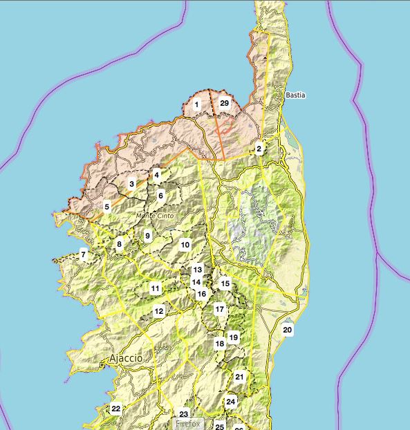 Risque incendie élevé dans plusieurs massifs forestiers de Corse ce 24 juillet 