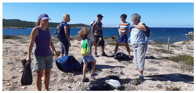 Bonifacio : opération de nettoyage de la plage de Vintilegni 