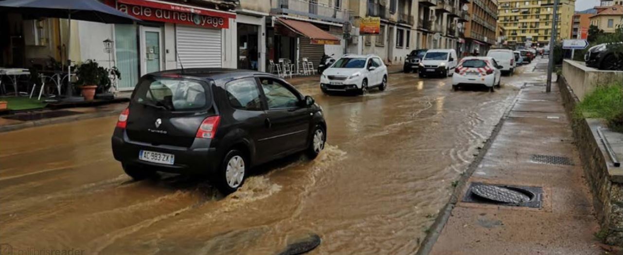 AIACCIU  L'avenue Noël-Franchini encore sous les eaux