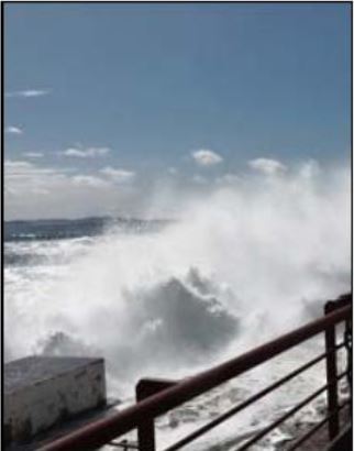 VAGUES, VENT, PLUIE SUR LA CORSE  La tempête Bella sonne l'alerte 