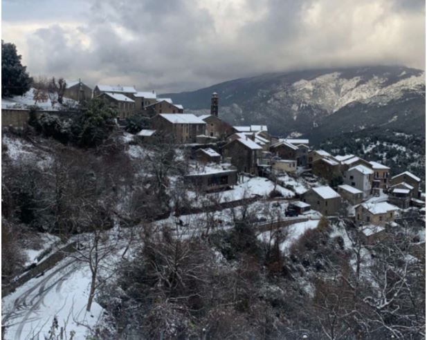 Météo du week-end en Corse : le froid et la neige à 350 m