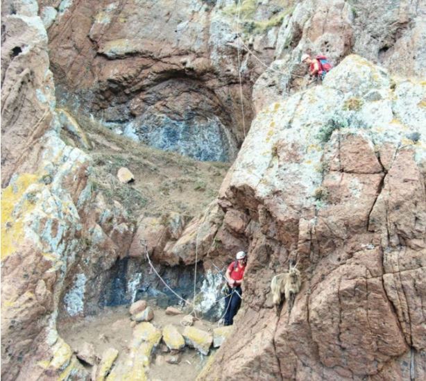 Les pompiers-montagnards de Corse-du-Sud au secours de la chèvre de Scandola