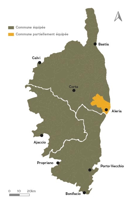Les collectivités équipées pour le tri sélectif en 2019 Source : OEC, Observatoire Territorial des Déchets
