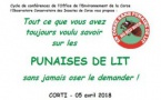 Conférence du 5 avril sur les punaises de lit