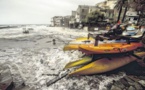 La tempête Adrian balaie l'île