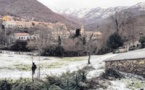 Les premiers flocons sur l'île