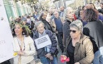Les manifestants en "action" pour le climat à Ajaccio
