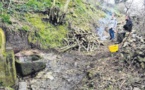 Una operata paisana hè stata organizata per smachjà a funtana sottana di e Valle