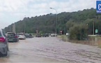 Ucciani : un ruisseau déborde et bloque la circulation sur la RT20
