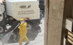  La ville fait désinfecter ses rues