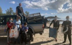 LECCI  Initiatives Océanes nettoie la plage de San Ciprianu